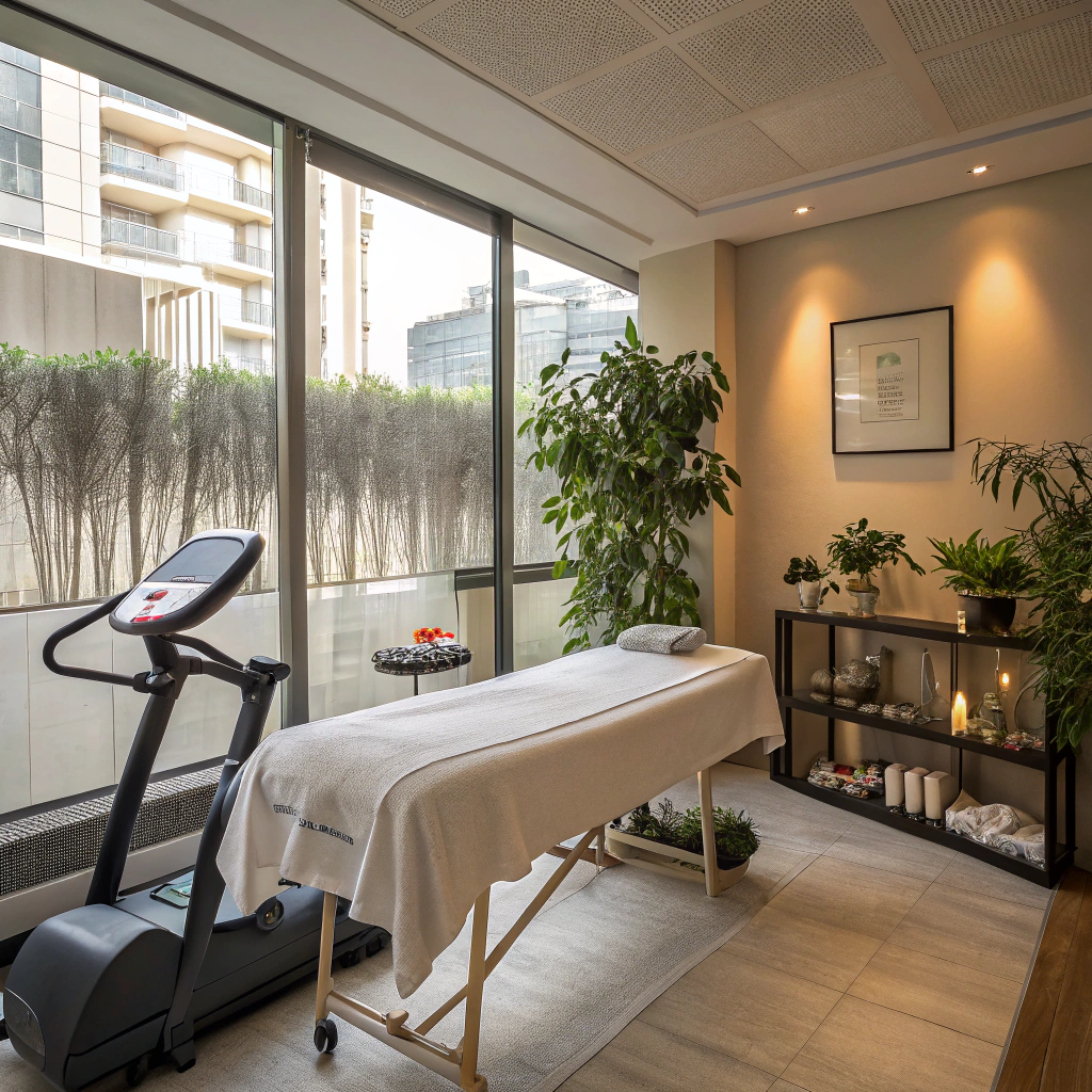Peaceful home environment for wellness therapy